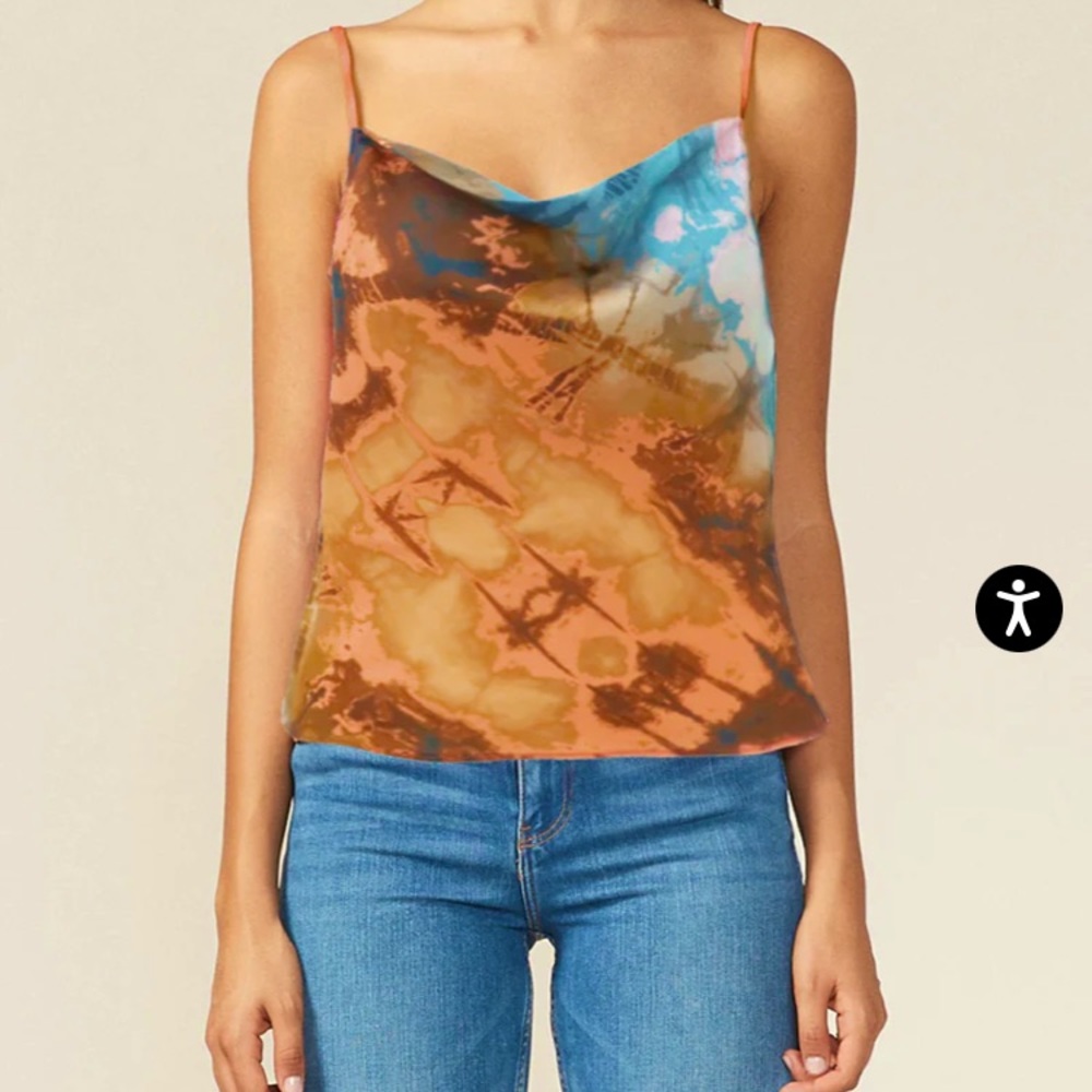 NWT- ADELYN RAE - LEYLA TIE-DYE CAMISOLE